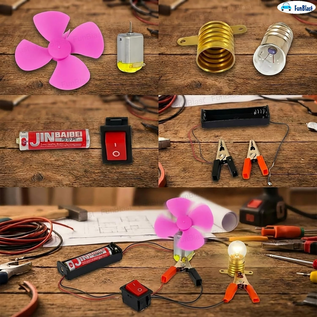 FunBlast Science Experiment Kit – Science Kit for Kids, STEM Learning Kit, DIY Science Kit for Students & School Proj...