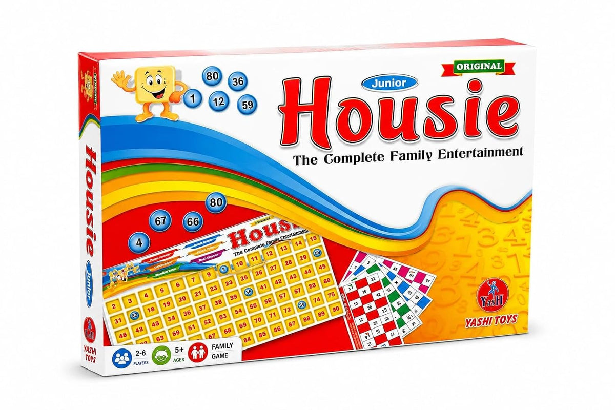 Toys Junior Housie The Complete Family Entertainment Board Game – Educational Number Recognition & Concentration Game...