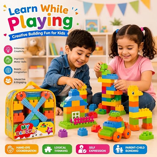 Colourful Building Blocks Set (30Pcs)