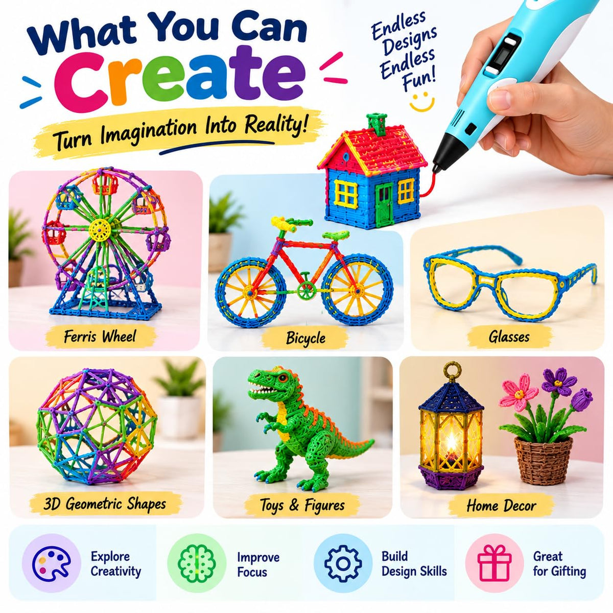 3D Pen for Kids & Adults