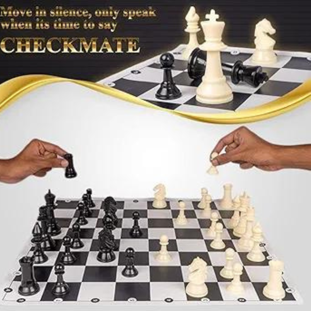 Tournament Chess Set Senior 17" x 17" Rollable