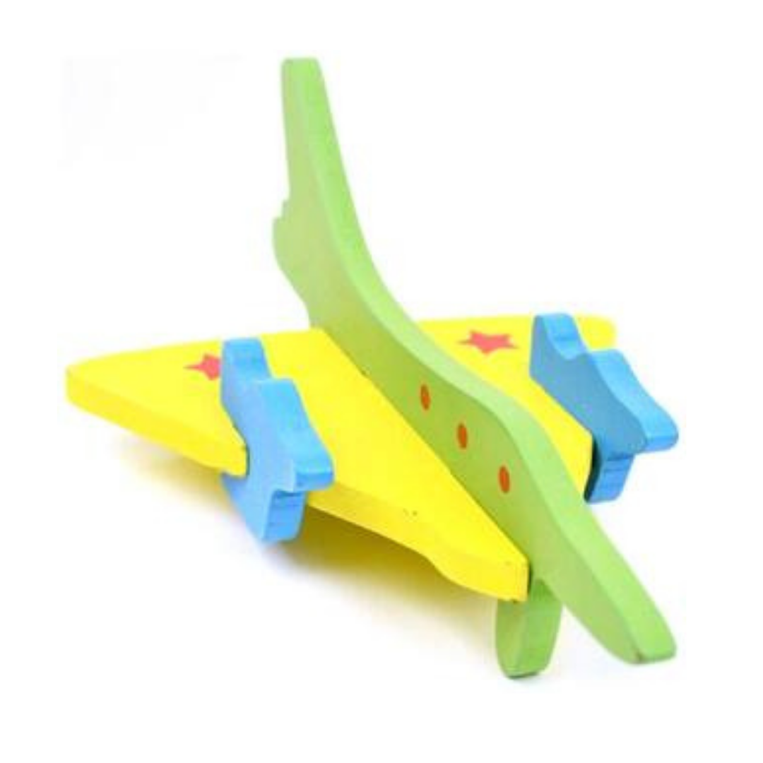 3D Plane - DIY wooden game - Plane combination - set of 4 in box