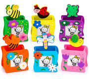 SILLYME 8pcs Wooden Pen Stand Return Gifts Birthday Party | Return Gift for Kids Age 6-10 & 10-12 - Birthday Return G...