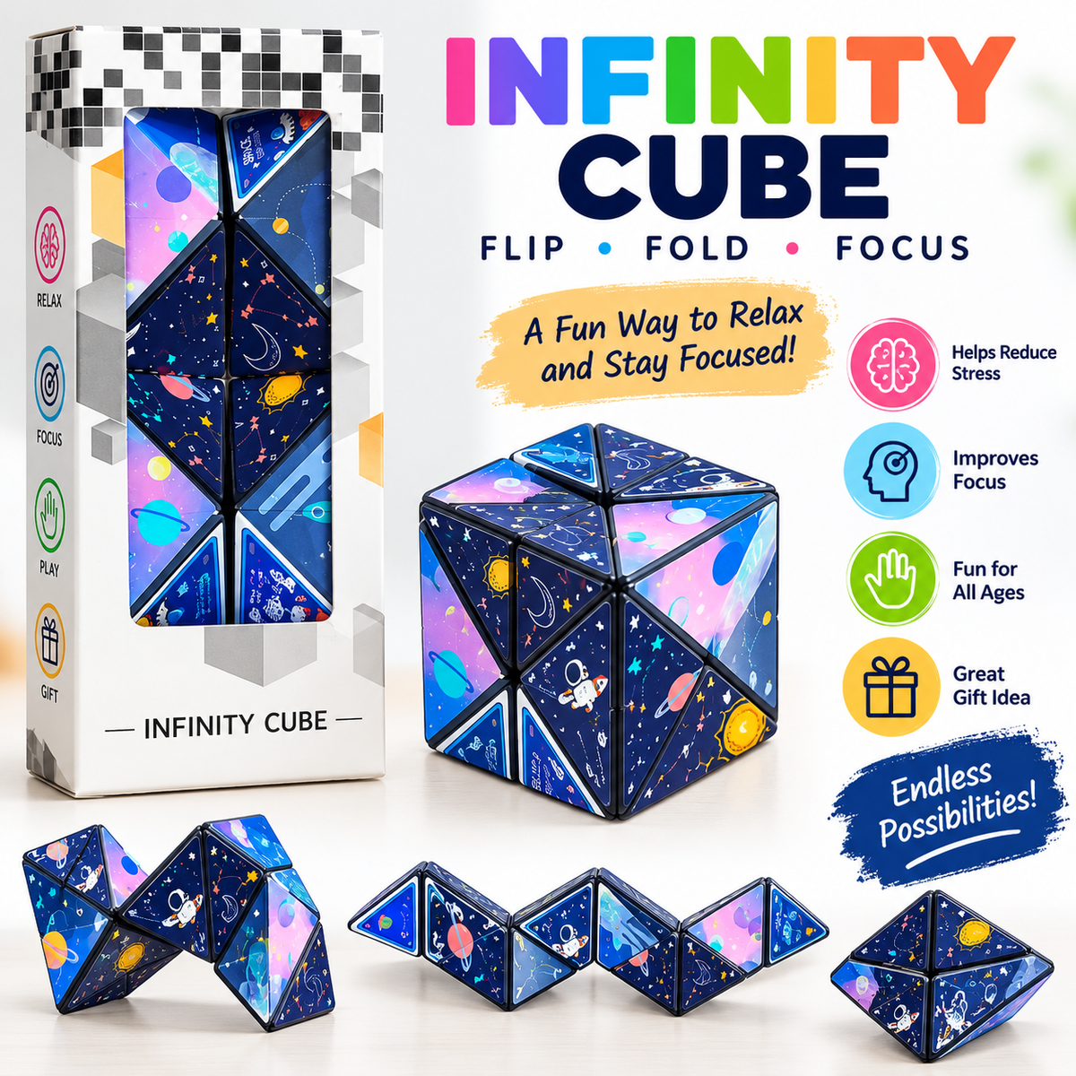 2Xcreative Puzzles Cube Smoothly Sensory Toy for Party Favors Kids Beginners Space | Educational | Other Educational ...