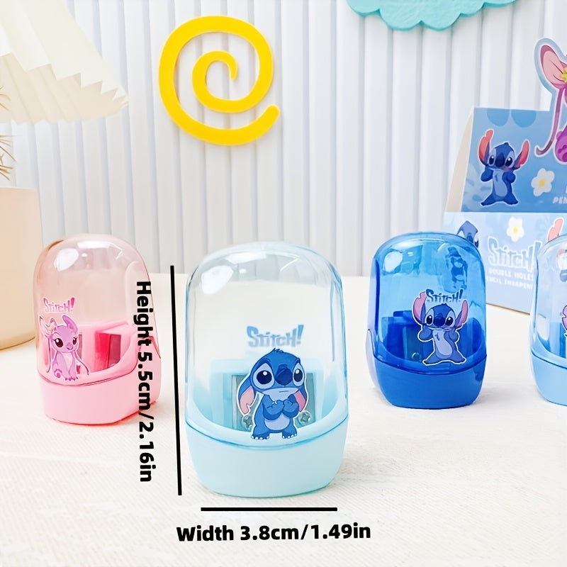 Stitch Theme Double Hole Sharpener