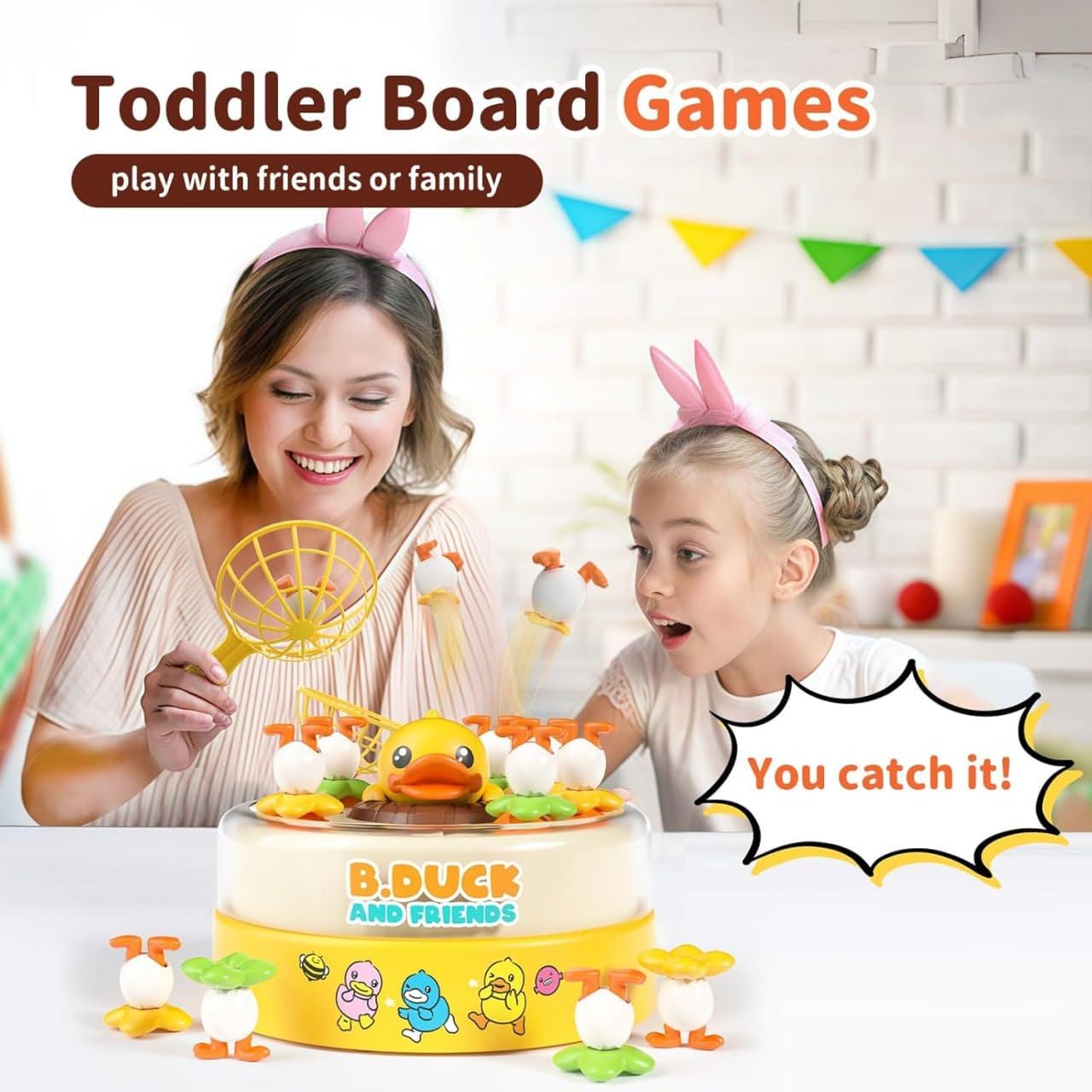 Duck Bounce and catch game (7 ducks)