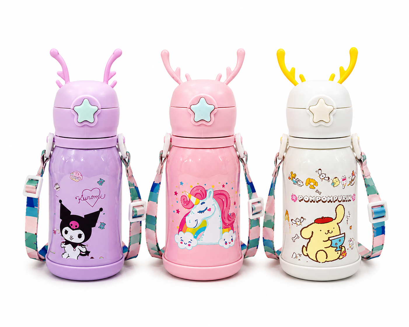 Stainless Steel Kuromi Water Bottle-500ml