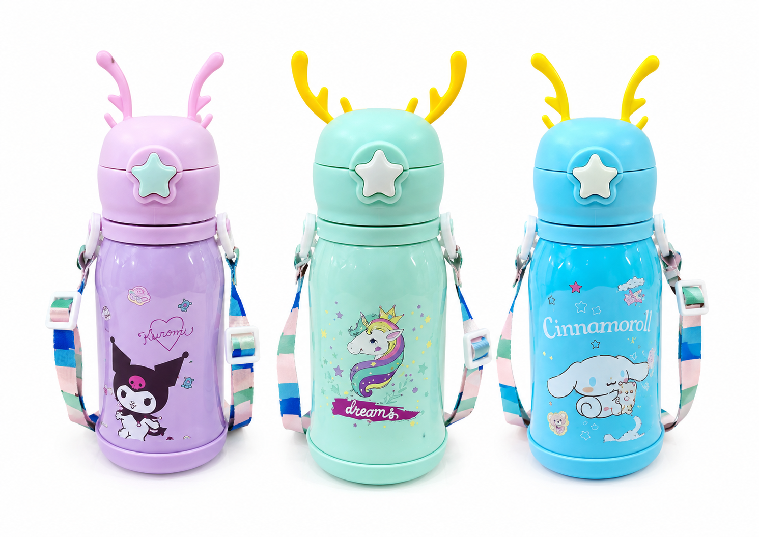 Stainless Steel Kuromi Water Bottle-500ml