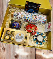GG Luxe Gourmet Hamper 12 – Premium Metal Bottle Diwali Hamper (GGLGH12)