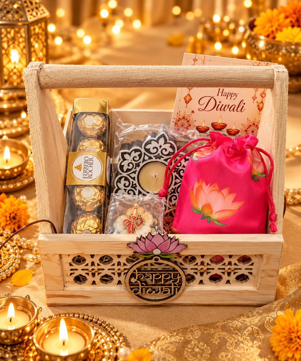 GG Luxe Gourmet Hamper 3 – Festive Ganpati & Dry Fruit Gift Basket (GGLGH3)