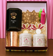 GG Luxe Gourmet Hamper 8 – Copper Glass & Diwali Celebration Hamper (GGLGH8)