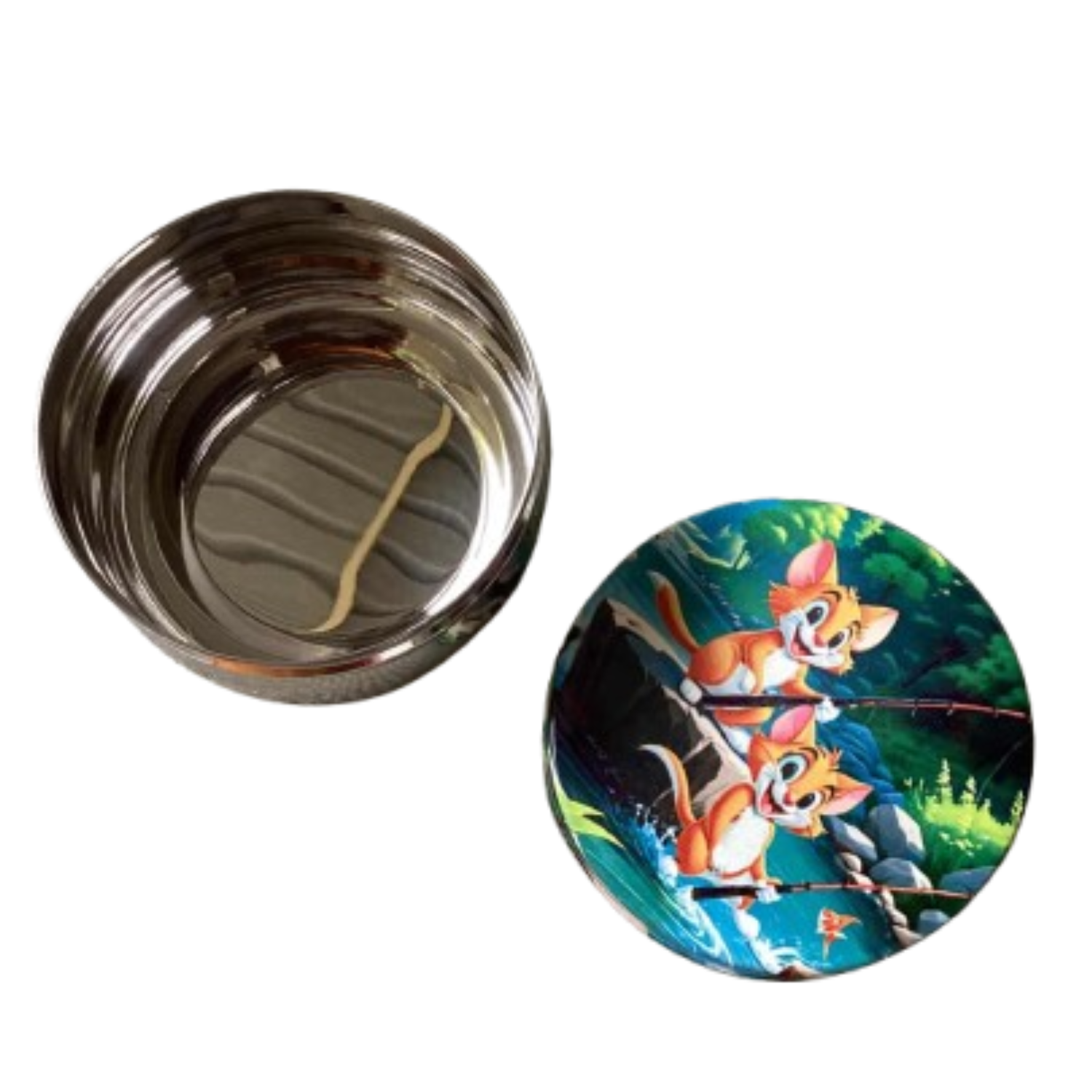 Stainless Steel Cartoon Print Snacks Box