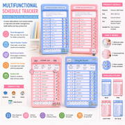 Multifunctional Schedule Tracker – Daily Routine & Habit Planner