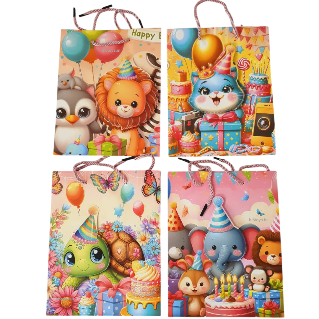Paper gift bags- Animal theme (Small)-1pc