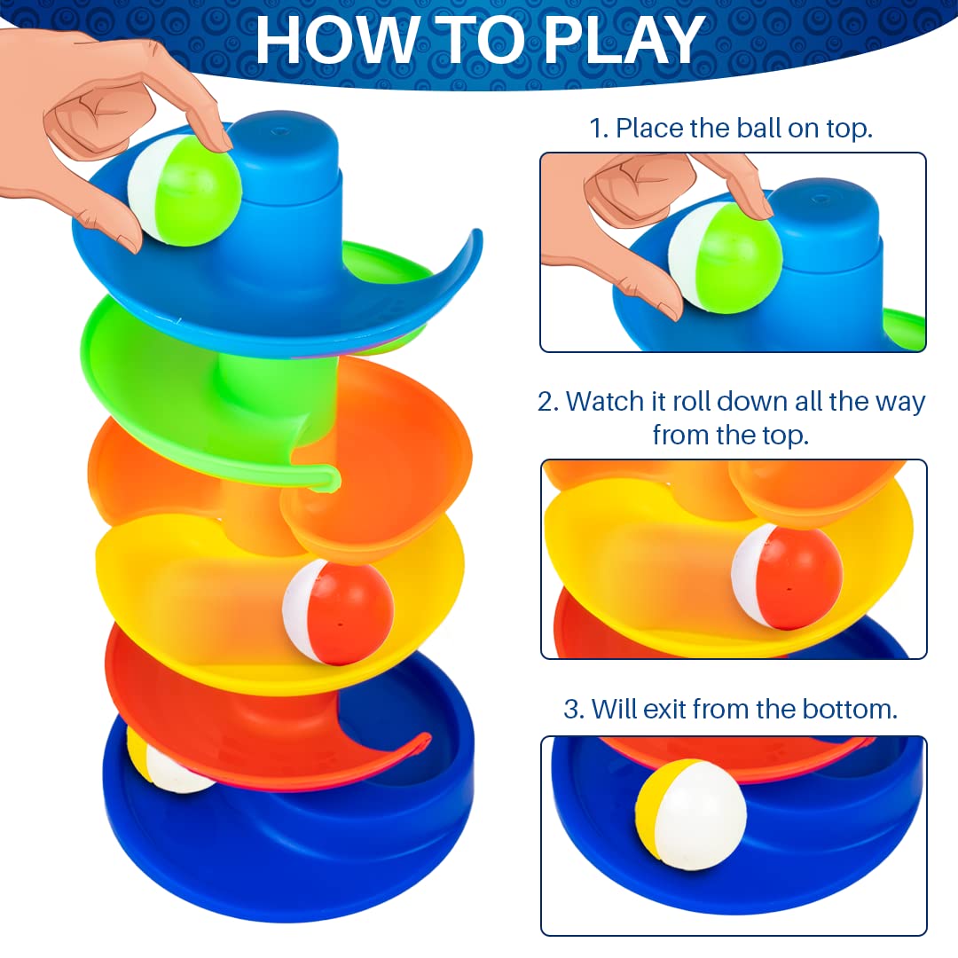 Rainbow Spinnig Tower Ball