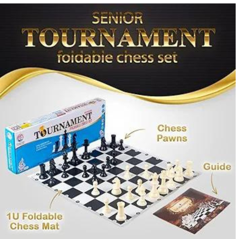 Tournament Chess Set Senior 17" x 17" Rollable
