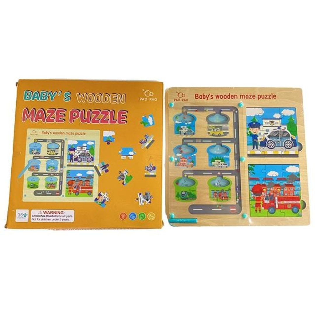 Wooden Maze Puzzle