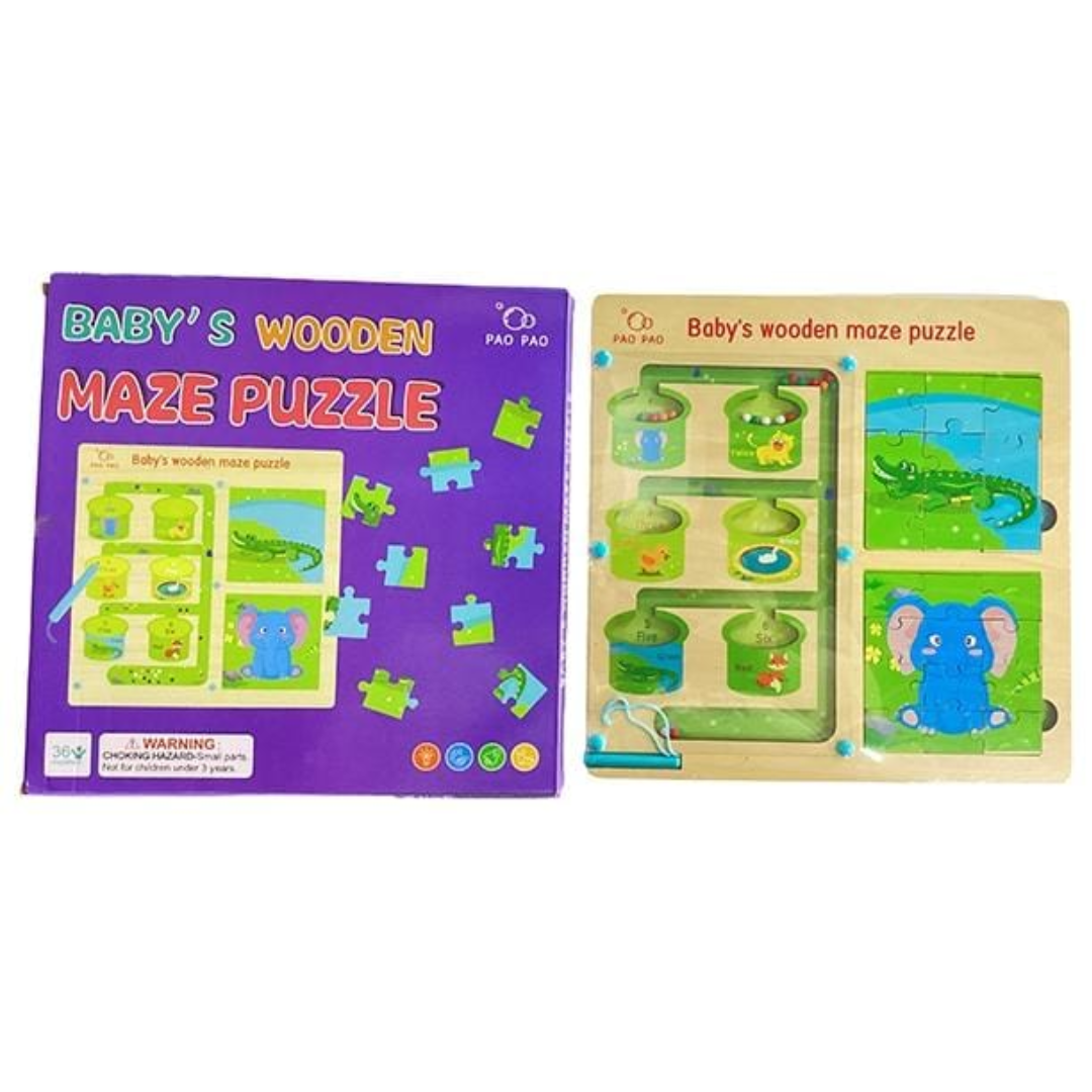 Wooden Maze Puzzle