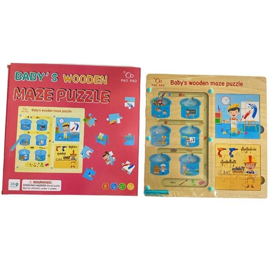 Wooden Maze Puzzle