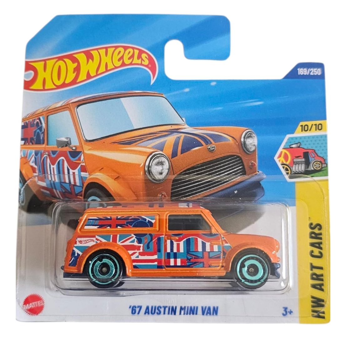 Hot Wheels 67 Austin Mini Van ( 2025 HW Art Car, 169/250, 10/10)