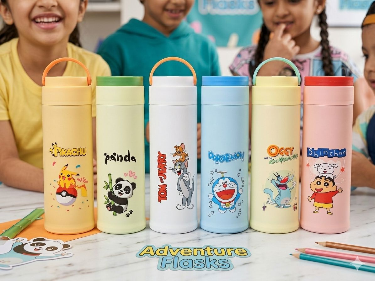 Cartoon glass bottle (1pc)