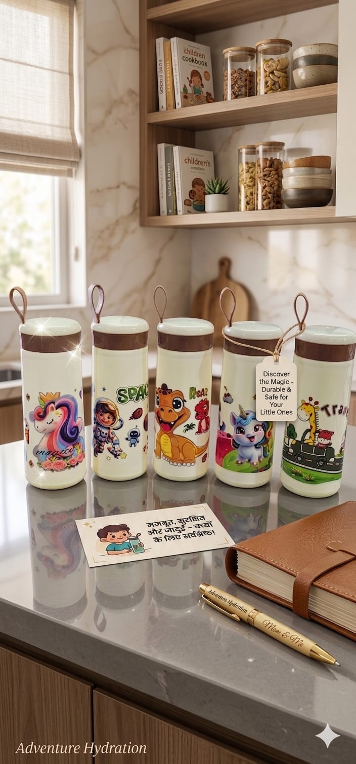 Nice Bottle with Cute Animal Theme print (400ml)