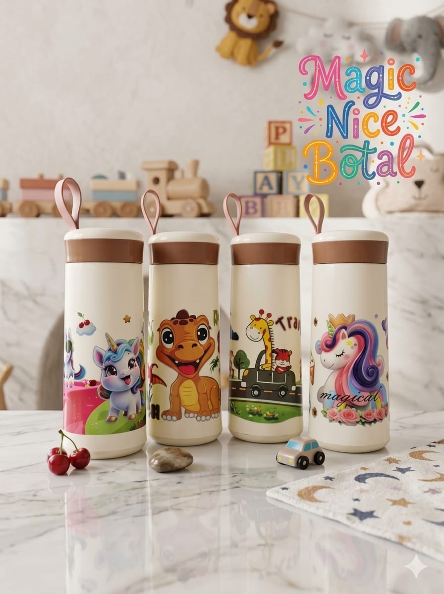 Nice Bottle with Cute Animal Theme print (400ml)