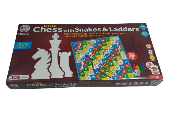 2 in 1 chess with snakes ladders