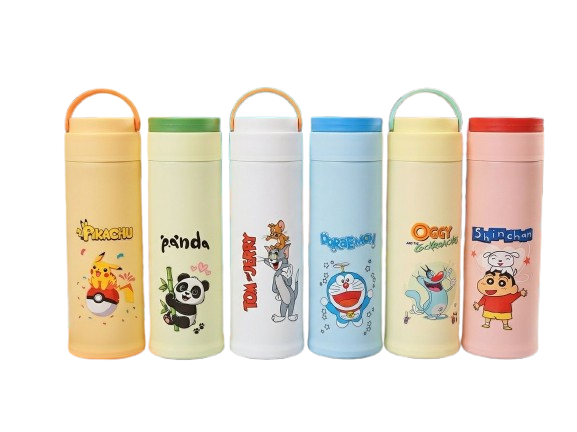 Cartoon glass bottle (1pc)
