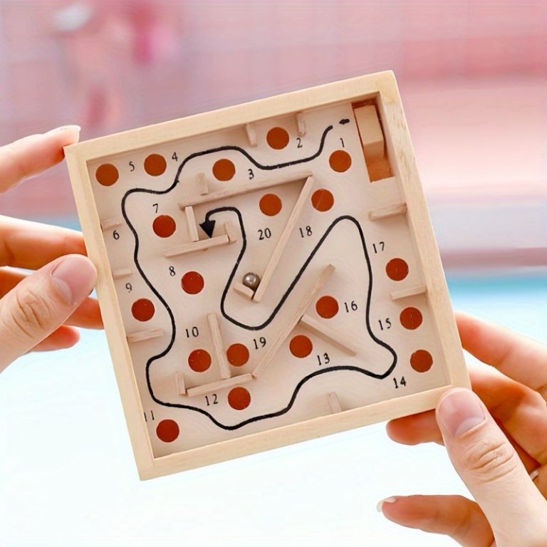 Wooden Labyrinth Board Game