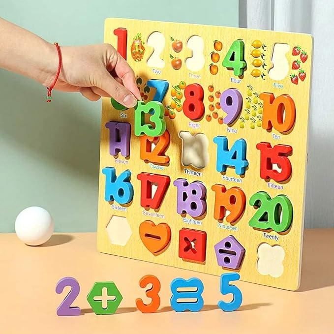 Wooden Number Puzzles
