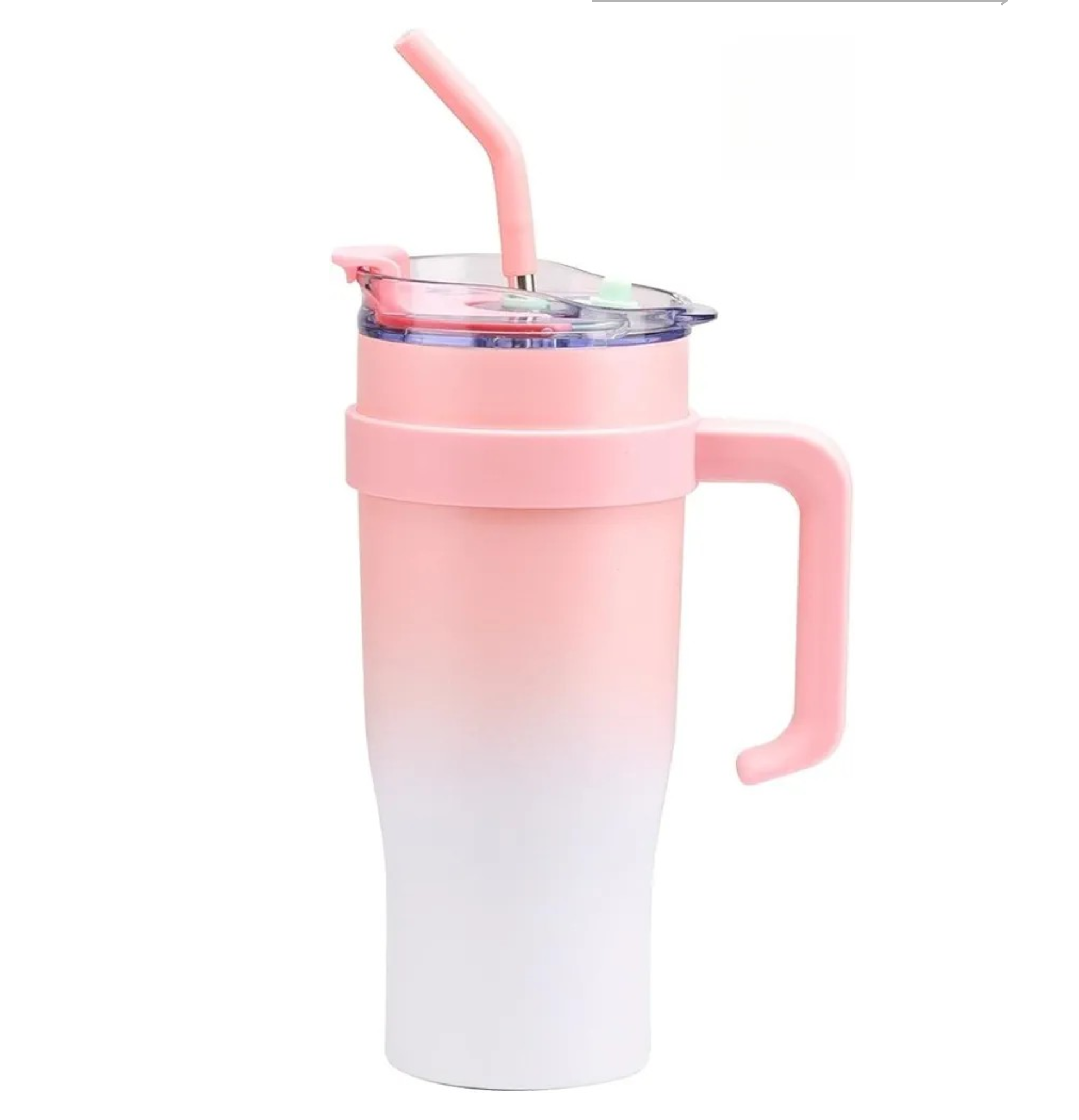 Dual Colour Stainless Steel tumbler Bottle with Charms -1200ml (1pc)