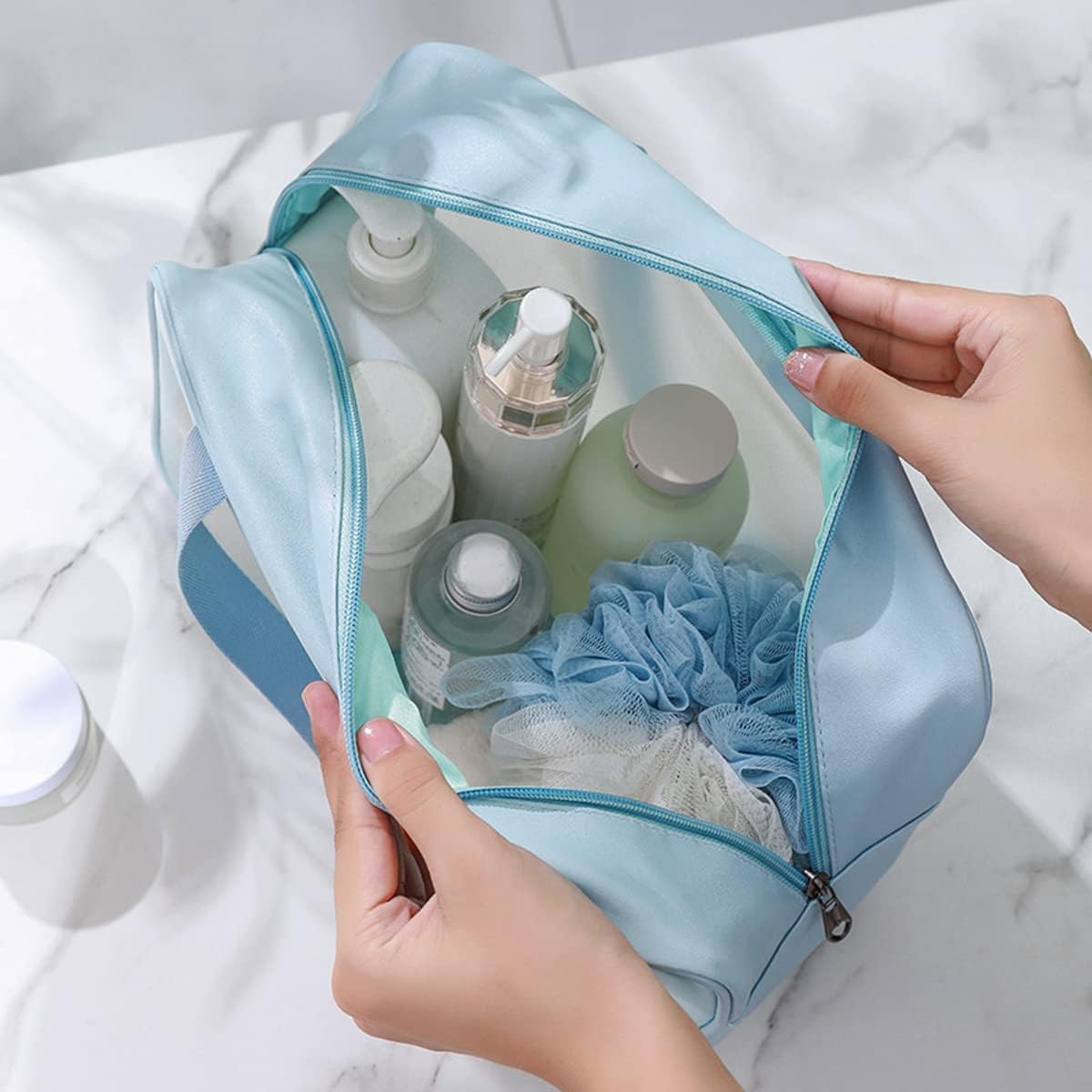 Transparent Travel Wash Bag (3PCS)