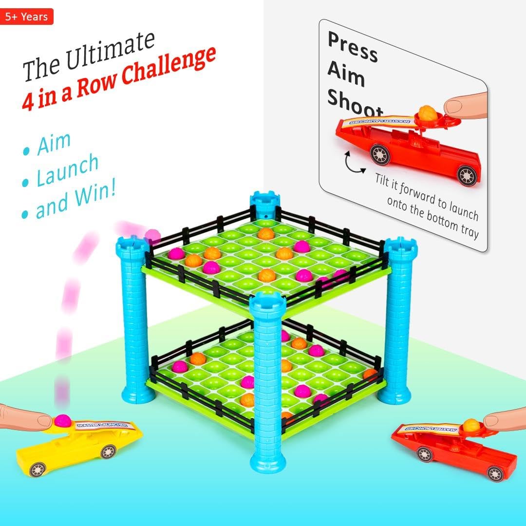 Master Launcher 4 in a Row Challenge Game