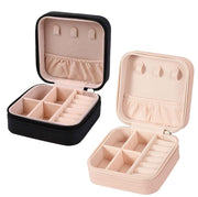 Leather Zipper Portable Jewel Box (1pc)