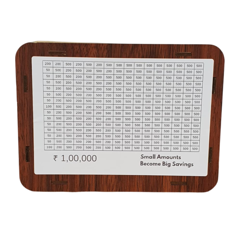 Wooden 1Lakh piggy bank DIY assembly kit