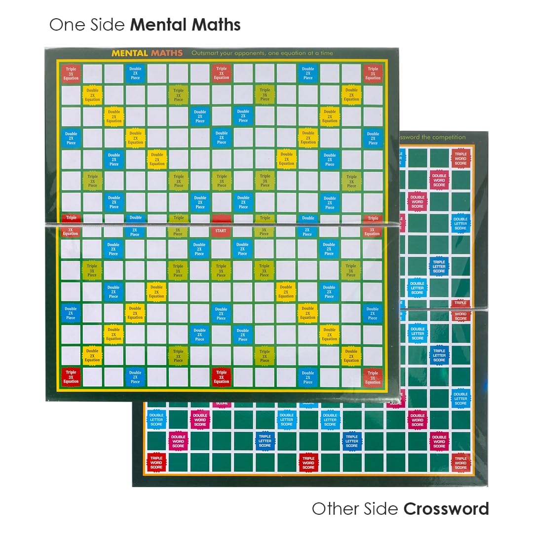 Brilliant 2 in 1 Crossword & Mental Maths Classic Board