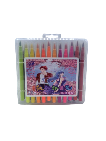 24-Color Soft  Brush PENS