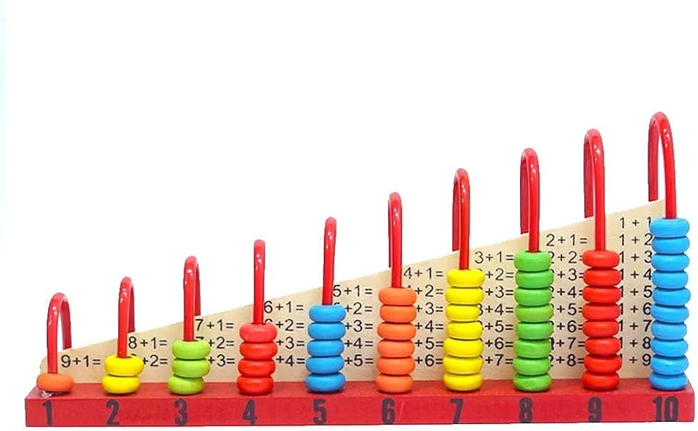 Wooden Abacus Calculation Shelf