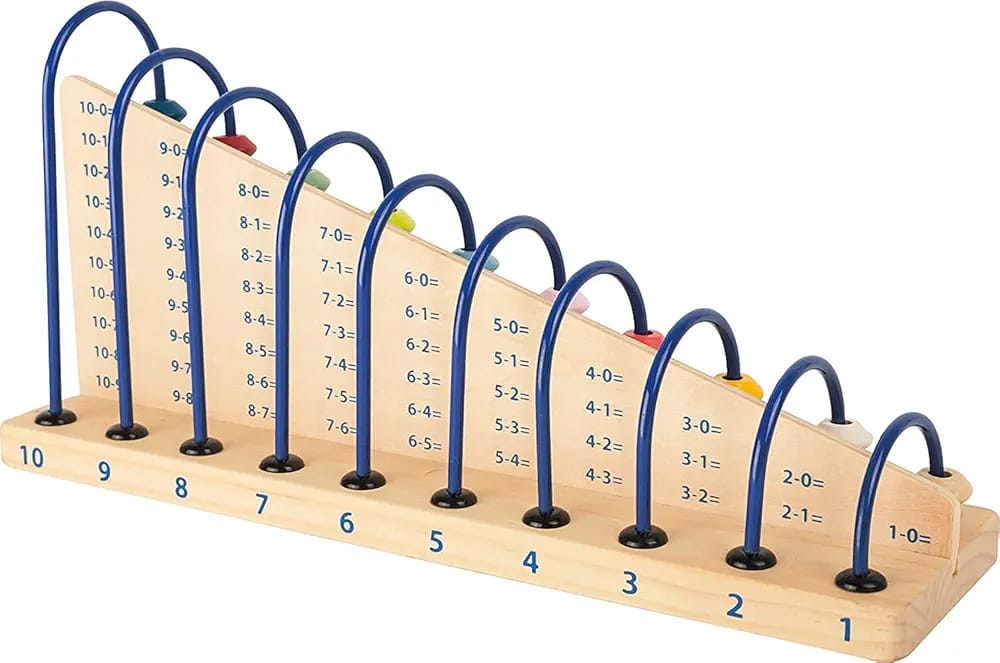 Wooden Abacus Calculation Shelf