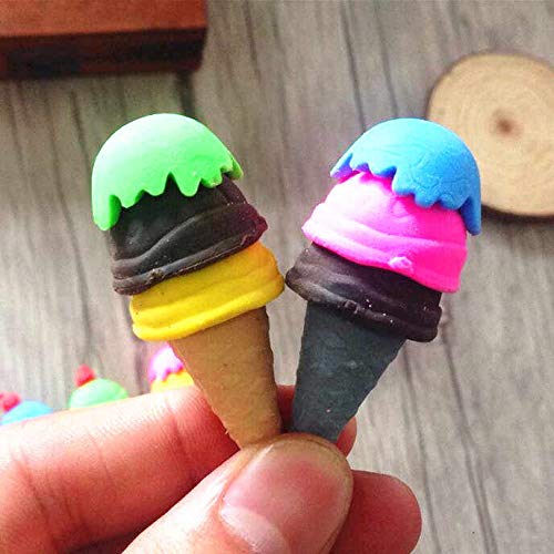Ice cream cone and sundae 3D Erasers(1pc)