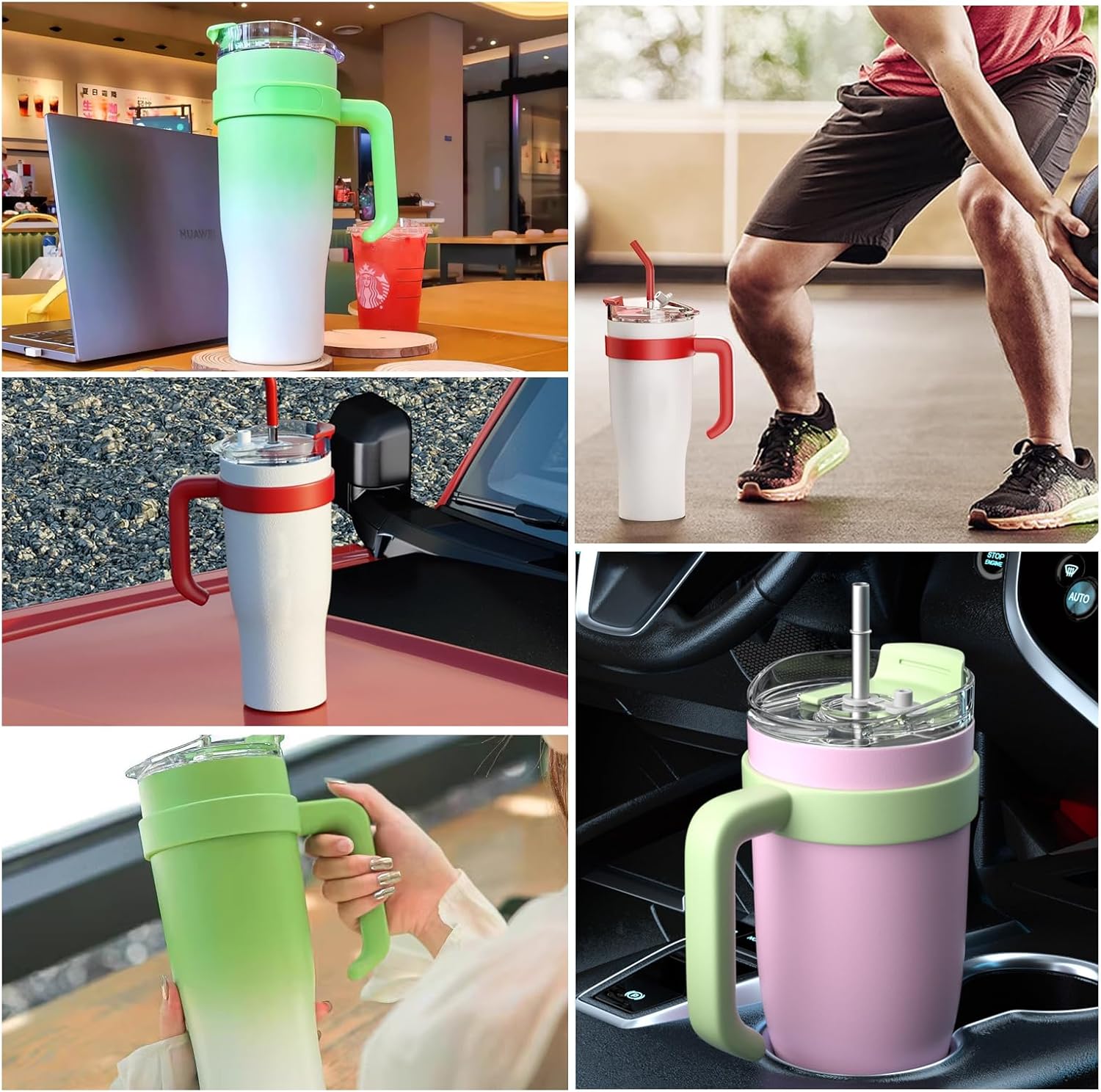 Dual Colour Stainless Steel tumbler Bottle with Charms -1200ml (1pc)