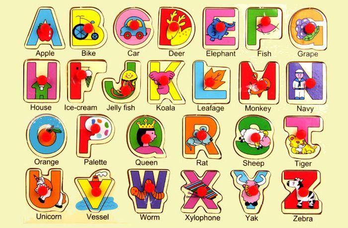 Alphabet Knob Board