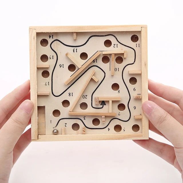 Wooden Labyrinth Board Game