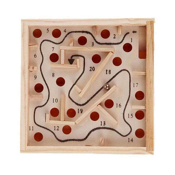 Wooden Labyrinth Board Game