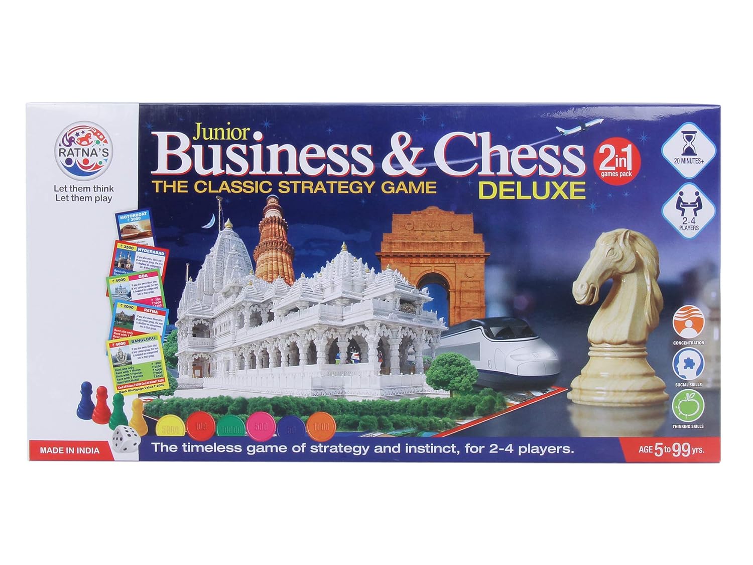 2 in 1 Business & Chess Junior Deluxe