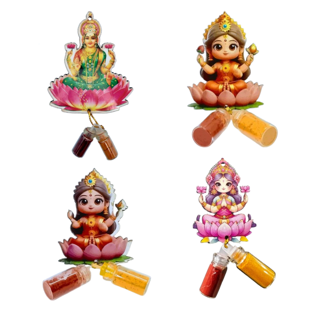 Wooden Haldi Kumkum Set (1pc)