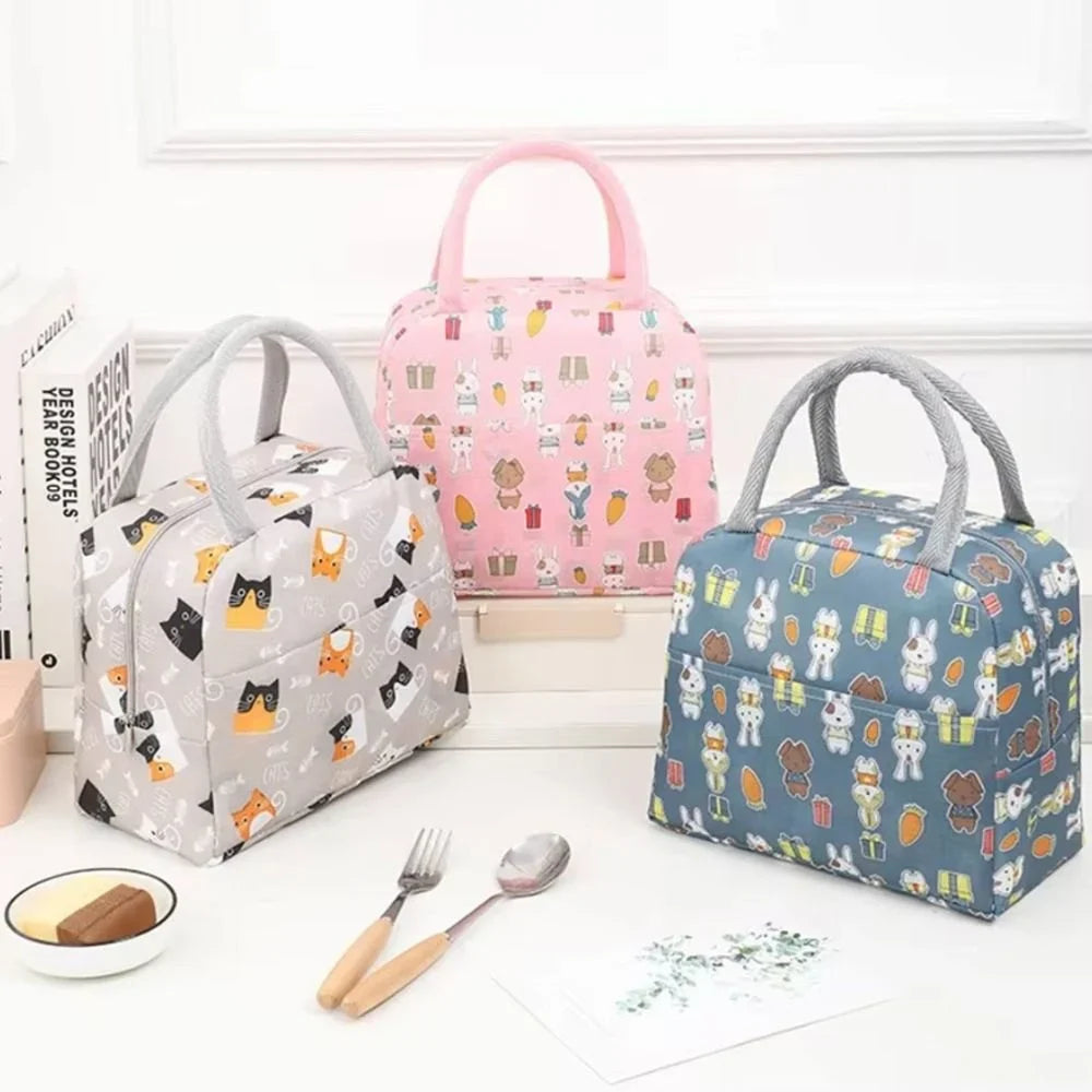 Insulated lunch bags with side cover