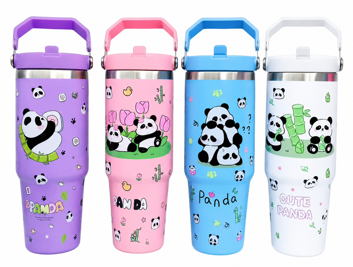 Panda Insulated Steel Tumbler 800ml