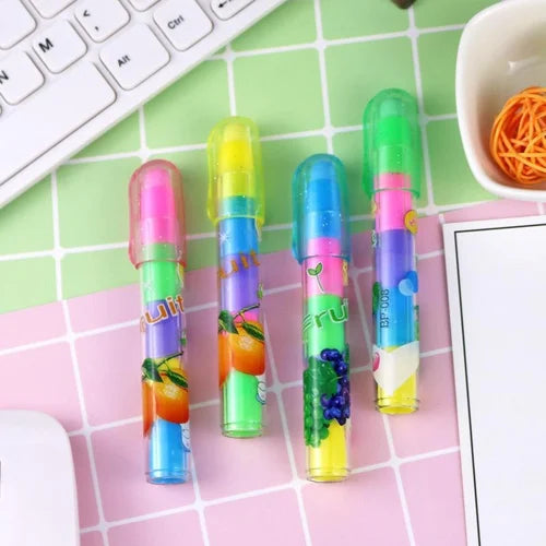 Multicolor Pushback Eraser